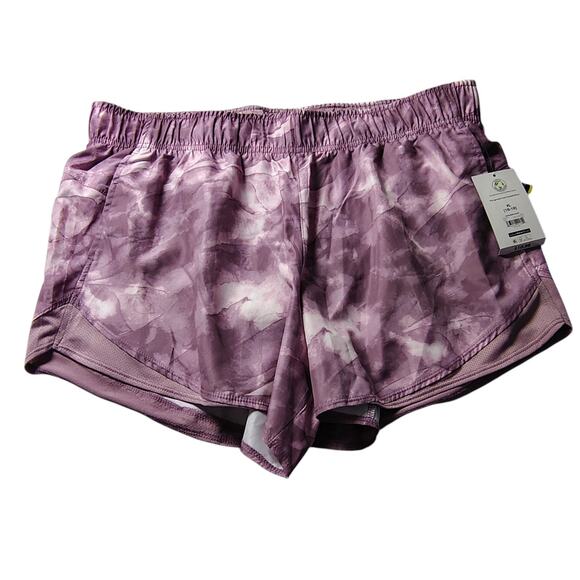 Athletic Running Shorts Works Size XL 16-18 Moisture Wicking Pink Tie Dye - Picture 1 of 15
